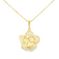 21k Filigree Flower Necklace