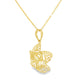 21k Filigree Flower Necklace