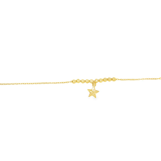 21k Start Charm Bracelet