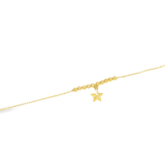 21k Start Charm Bracelet