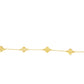 21k Clover flowers Bracelet