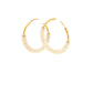 21k Earrings with Bahraini Pearls