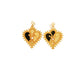 21k Earrings with Bahraini Pearls