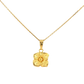21k Flower pendant Necklace