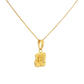 21k Flower pendant Necklace