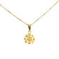 21k Flower pendant Necklace