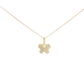 18k Yellow Gold Butterfly Charm Necklace