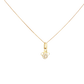 18k Yellow Gold Minnie Mouse Charm Necklace
