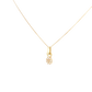 18k Yellow Gold Bunny Charm Necklace