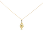 18k Whimsical Heart & Key Yellow Gold Charm Necklace