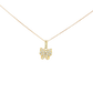 18k Yellow Gold Charm Necklace Butterfly Pendant