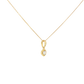 18k Yellow Gold Necklace with Round Brilliant Charm
