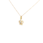 Crown Charm Necklace in 18k Yellow Gold