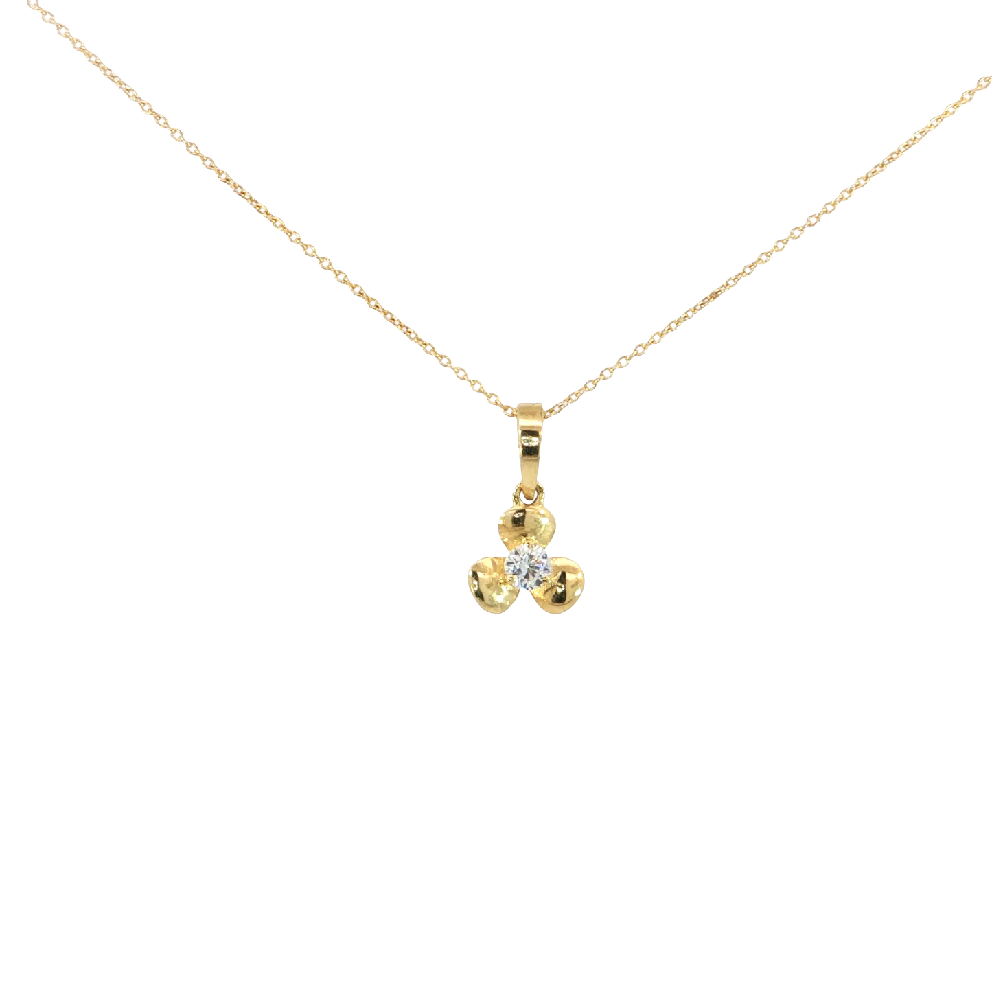 18k Yellow Gold Charm Necklace