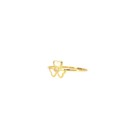 21k Yellow Gold Flower Ring