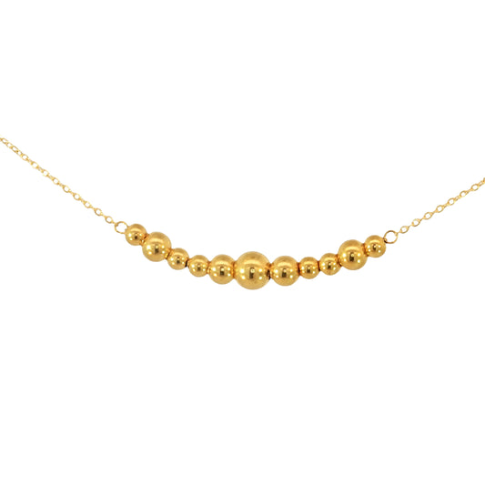 Bubbles Yellow Gold Necklace