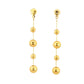 Bubbles Yellow Gold Earrings