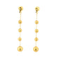 Bubbles Yellow Gold Earrings