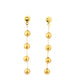 Bubbles Yellow Gold Earrings
