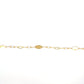 Yellow Gold Bracelet with Artificial Pearl
