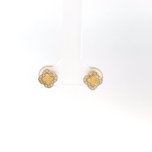 18k Earrings - Flower