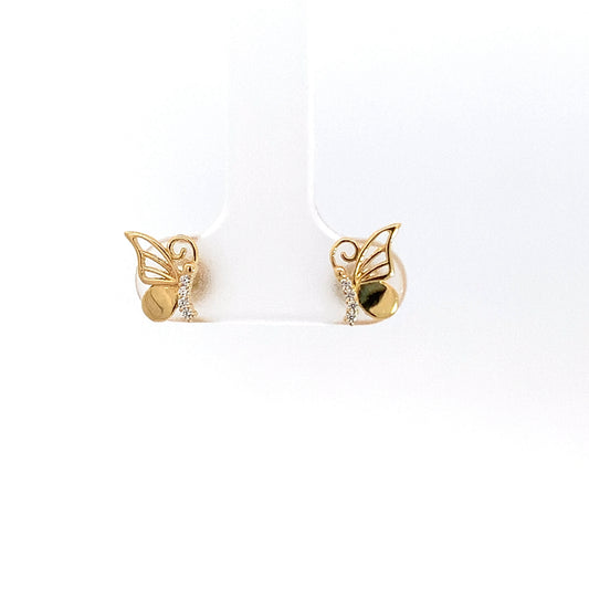 18k Earrings - Butterfly