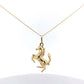Yellow Gold Horse Pendant Necklace