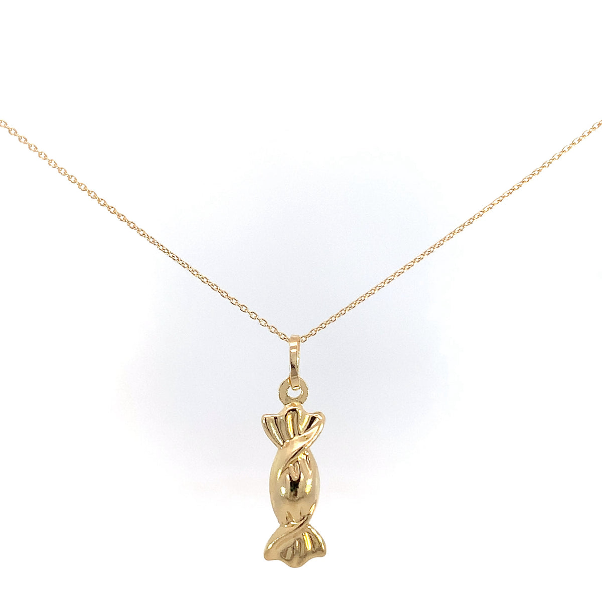 Yellow Gold Candy Pendant Necklace
