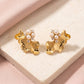 The Eternity Flower Diamond & Bahraini Pearl Earrings, product photo 1