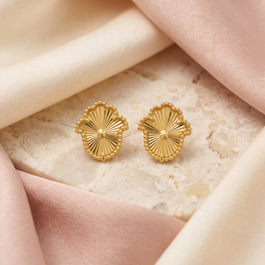 21k Hamsa Earring, product photo 1