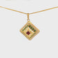 Turath Collection: 21k Pendent - Colorful
