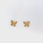 18k Earrings - Butterfly