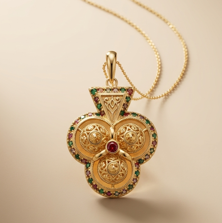 Turath Collection: Colorful Pendant, product photo 1
