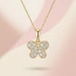 Yellow Gold Butterfly Charm Necklace, product photo 1