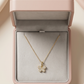 Yellow Gold Butterfly Charm Necklace, product photo 3