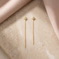 Yellow Gold Dangling Earrings, product photo 1