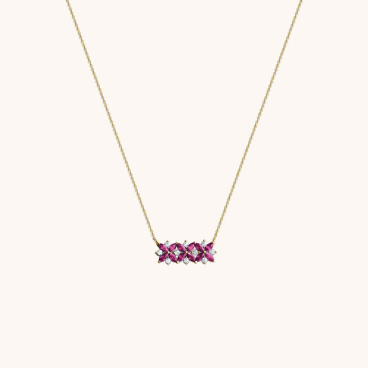 Toleen - Three Flower Necklace