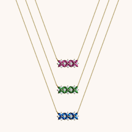Toleen - Three Flower Necklace