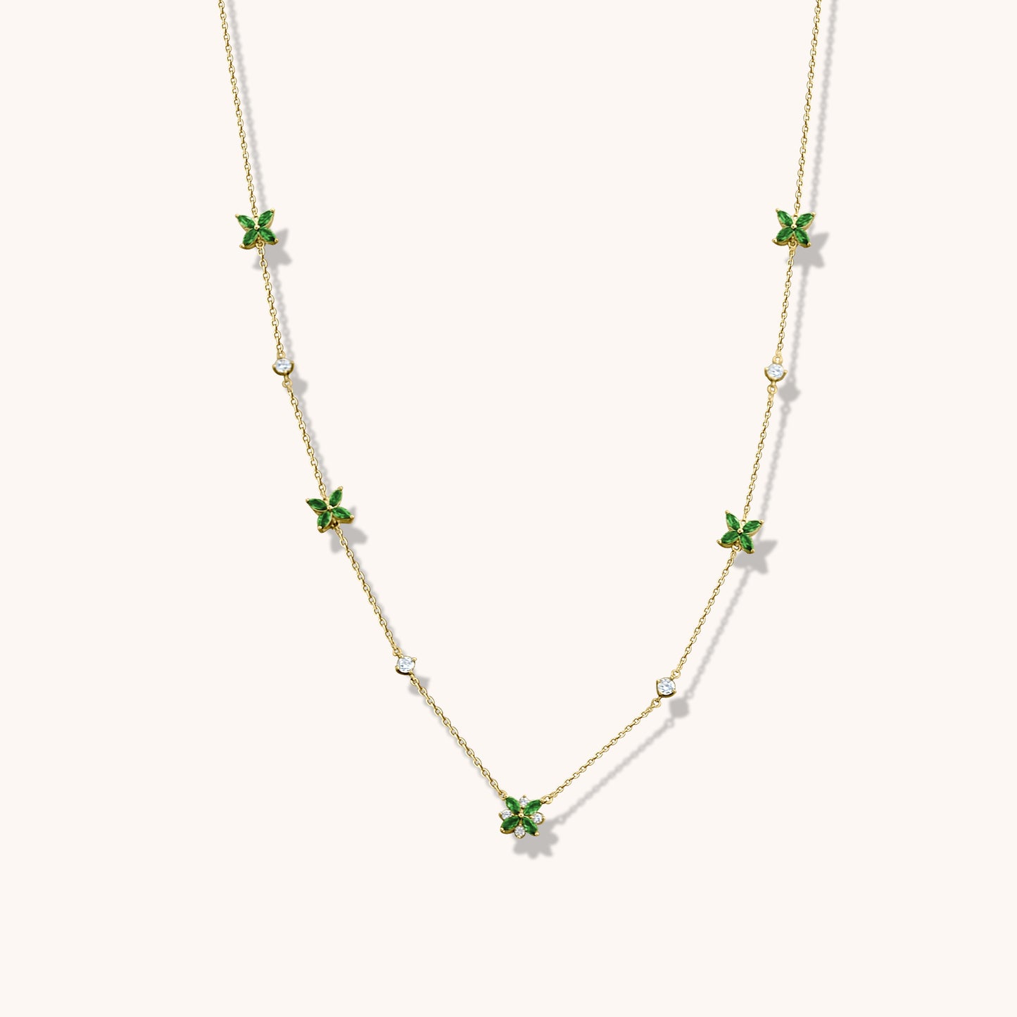 Toleen - Long Flower Necklace