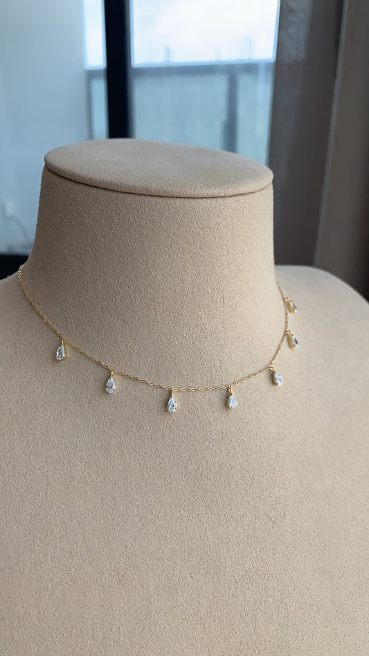 Drops Choker - 7 Drops - Amal Al Majed Jewellery