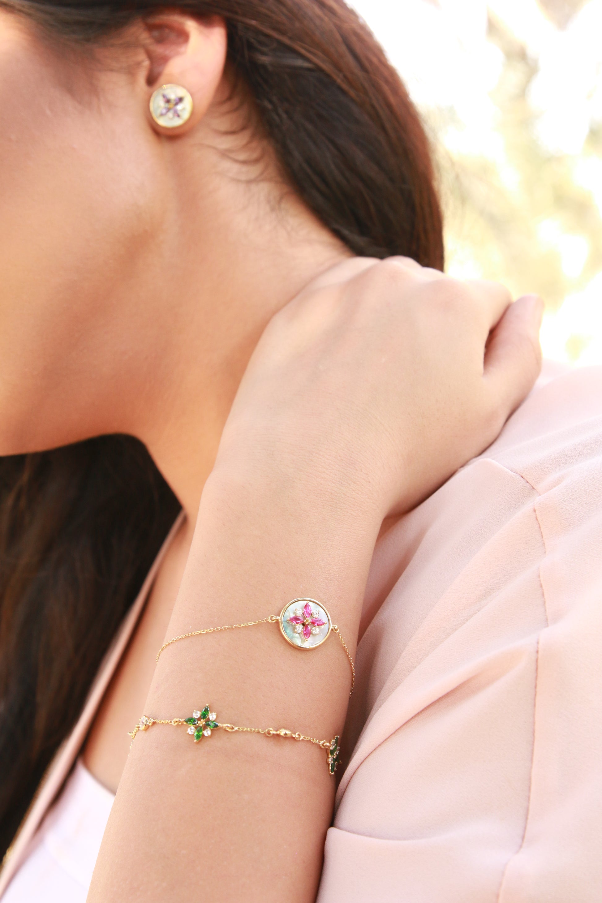 Toleen Flower Bracelet - Amal Al Majed Jewellery