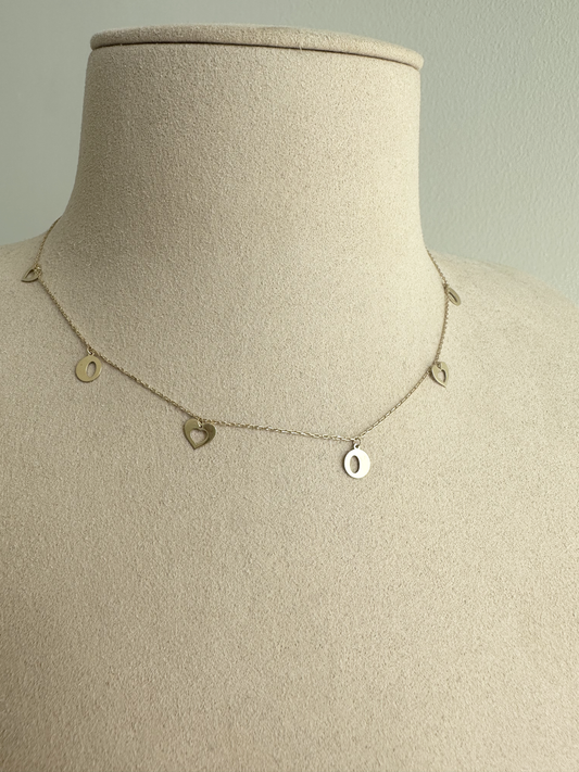 18k Necklace - Love Choker