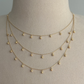 21k Three layers Necklace