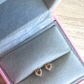 18k Earrings - Heart infinity