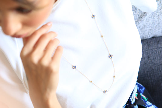 Long Toleen Necklace - Amal Al Majed Jewellery