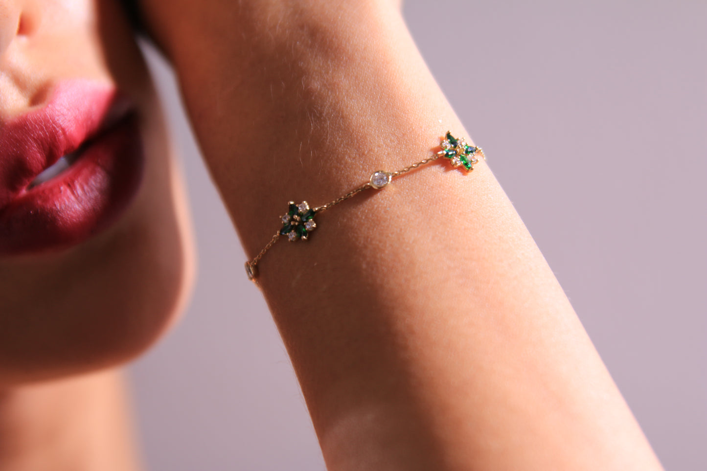 Toleen Flower Bracelet - Amal Al Majed Jewellery
