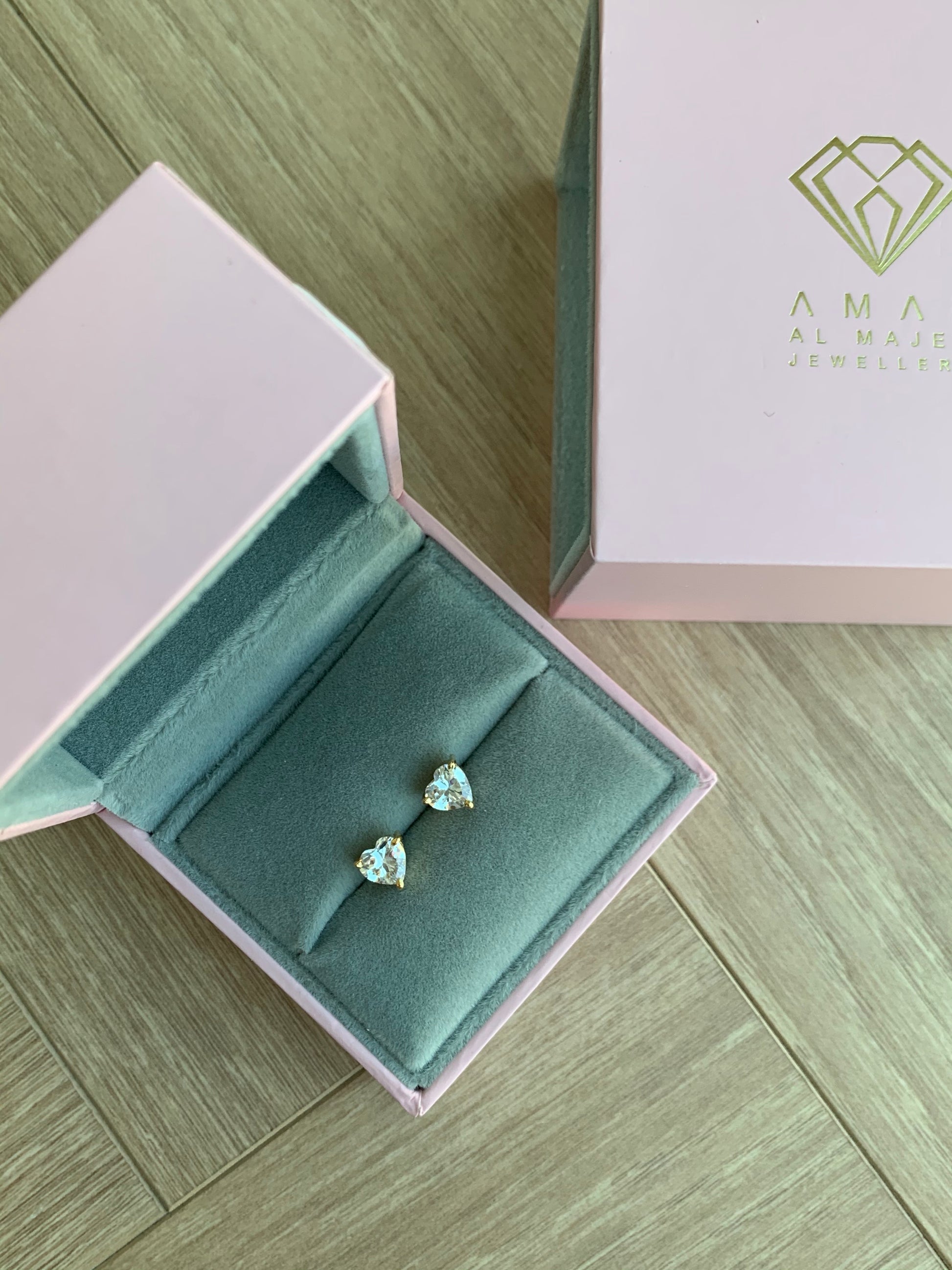 Heart Earrings - Amal Al Majed Jewellery