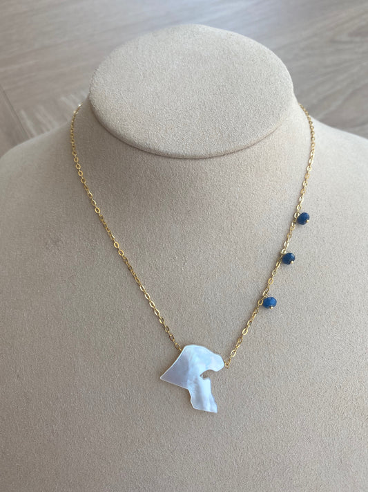 Kuwait Map Necklace