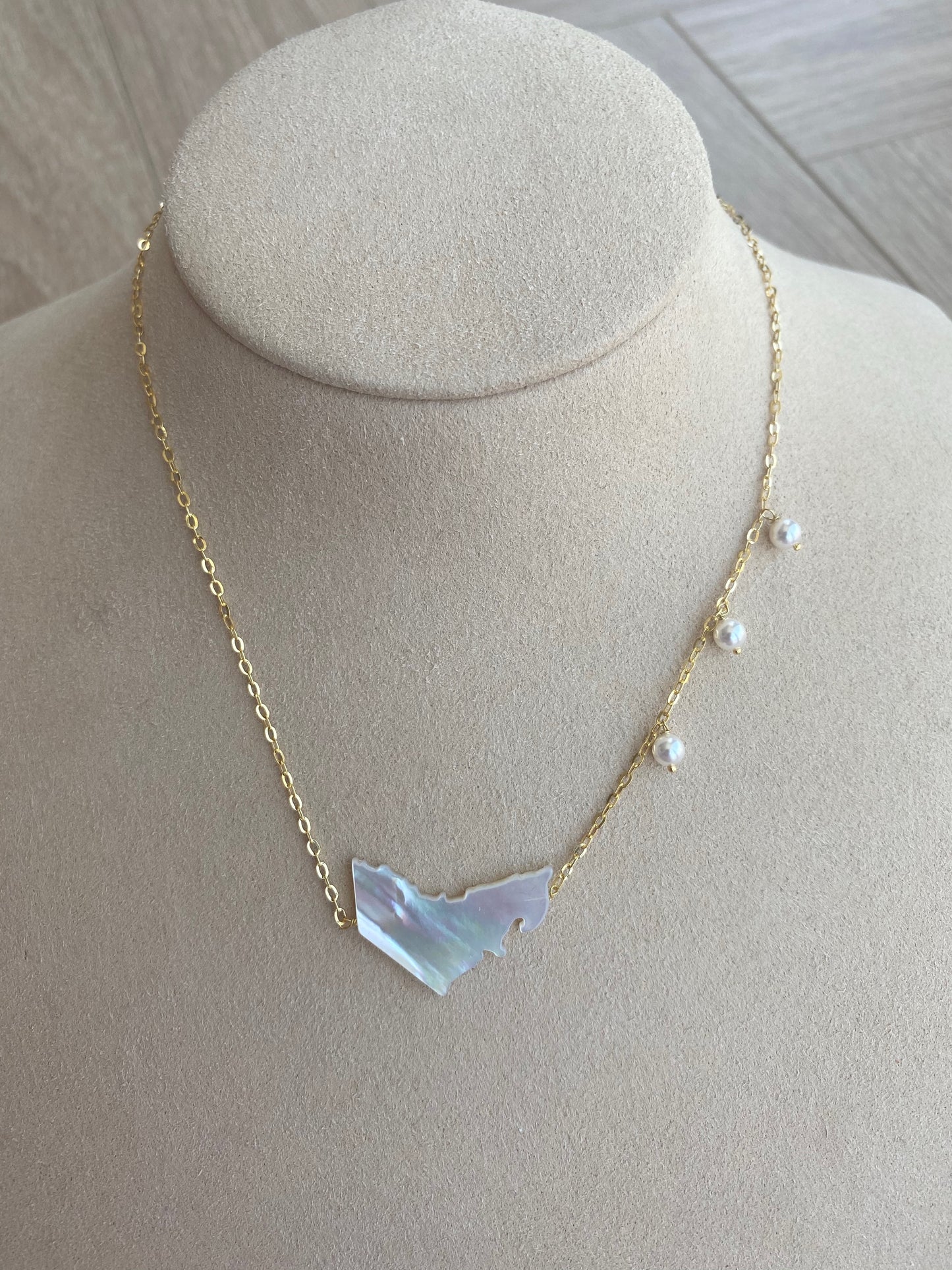 UAE Map Necklace