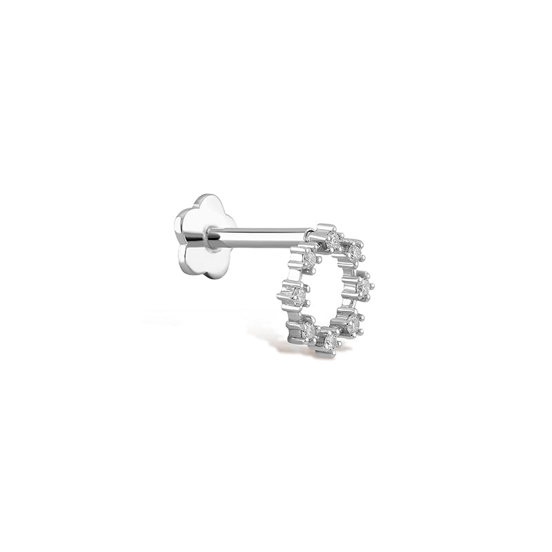 Circle Diamond Piercing
